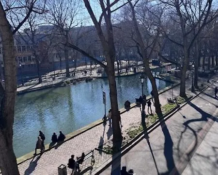 Stylish With Canal Saint-martin View * Paris